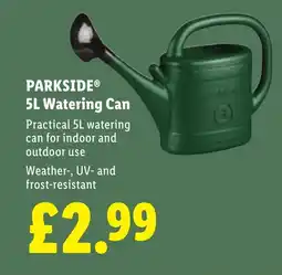 Lidl PARKSIDE 5L Watering Can offer
