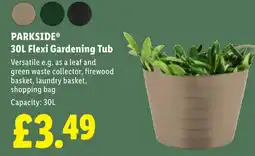 Lidl PARKSIDE 30L Flexi Gardening Tub offer