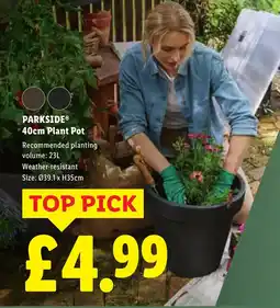 Lidl PARKSIDE 40cm Plant Pot offer