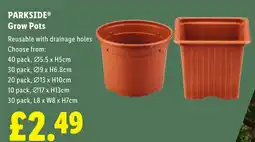 Lidl PARKSIDE Grow Pots offer