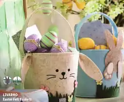 Lidl LIVARNO Easter Felt Baskets offer