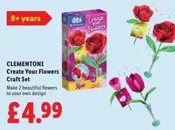 Lidl CLEMENTONI Create Your Flowers Craft Set offer