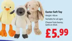 Lidl Easter Soft Toy offer