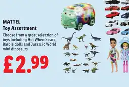 Lidl MATTEL Toy Assortment offer