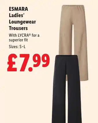 ESMARA Ladies' Loungewear Trousers