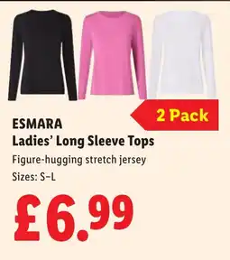 Lidl ESMARA Ladies' Long Sleeve Tops offer