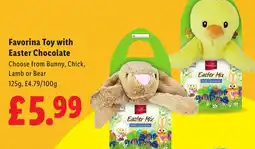 Lidl Favorina Toy with Easter Chocolate offer