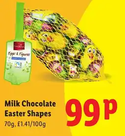 Lidl Milk Chocolate Easter Shapes offer