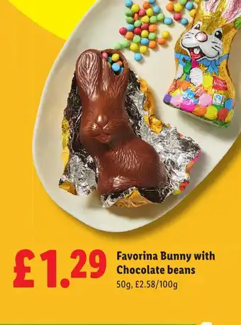 Favorina Bunny with Chocolate beans