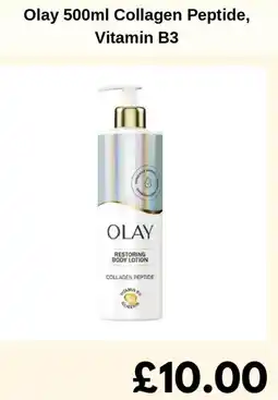 Sainsbury's Olay Collagen Peptide, Vitamin B3 offer