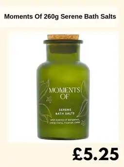 Sainsbury's Moments Of Serene Bath Salts offer