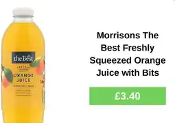 Morrisons Morrisons The Best Freshly Squeezed Orange Juice with Bits offer