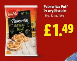 Lidl Palmeritas Puff Pastry Biscuits offer