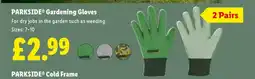 Lidl Parkside Gardening Gloves offer