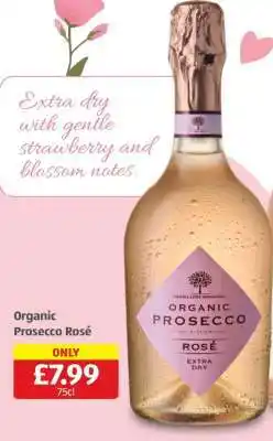 Aldi Organic Prosecco Rosé offer