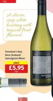 Aldi Freeman’s Bay New Zealand Sauvignon Blanc offer