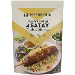 Iceland Myprotein 4 Satay Chicken Skewers 520g offer