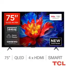 Costco TCL 75P8K-UK 75 Inch QLED TV offer