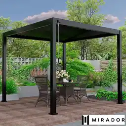 Costco Mirador 10ft x 10ft (3 x 3m) Louvered Aluminium Pergola offer