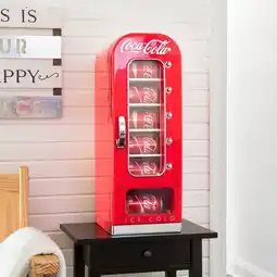 Costco Coca Cola 5L Mini Fridge 10 Can Portable Vending Machine In Red offer