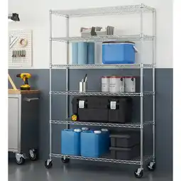 Costco TRINITY EcoStorage 6-Tier Chrome Storage Unit with Casters offer