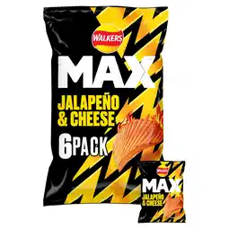 Iceland Walkers MAX Jalapeno & Cheese Multipack Crisps 6 x 27g offer