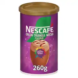 Iceland Nescafe Quality Street Green Triangle Hazelnut Mocha Coffee 260g Tub offer