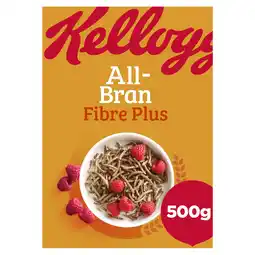 Iceland Kellogg's All Bran Fibre Plus Breakfast Cereal 4 x 500g offer