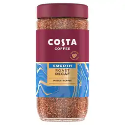 Iceland Costa Coffee Smooth Decaf Blend Instant Coffee 190g offer