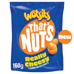Iceland That’s Nuts Wotsits Really Cheesy Sharing Coated Peanuts 160g offer