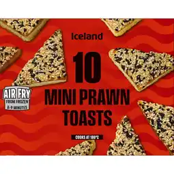 Iceland Iceland 10 Mini Prawn Toasts 150g offer