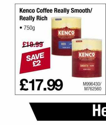 Makro Kenco Coffee Really Smooth Really Rich offer