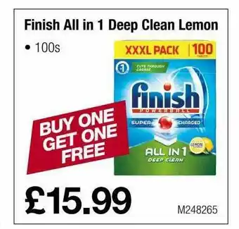 Makro Finish All In 1 Deep Clean Lemon offer
