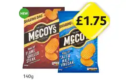 Londis McCoys Flame Grilled Steak, Salt & Vinegar offer
