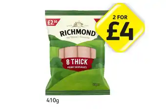 Londis Richmond Sausages offer