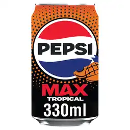Iceland Pepsi Max Tropical Cans 24 x 330ml offer