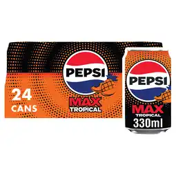 Iceland Pepsi Max Tropical Cans 24 x 330ml offer