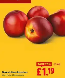 Lidl Ripen at Home Nectarines offer