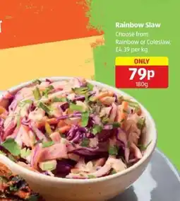 Aldi Rainbow Slaw offer