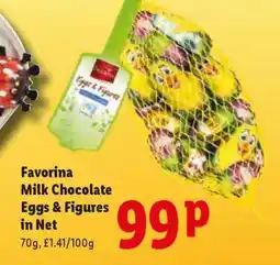 Lidl Favorina Milk Chocolate Eggs & Figures in Net offer