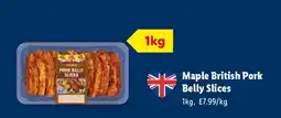 Lidl Maple British Pork Belly Slices offer