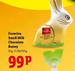 Lidl Favorina Small Milk Chocolate Bunny offer