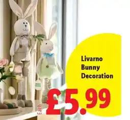 Lidl Livarno Bunny Decoration offer