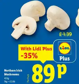 Lidl Northern Irish Mushrooms offer