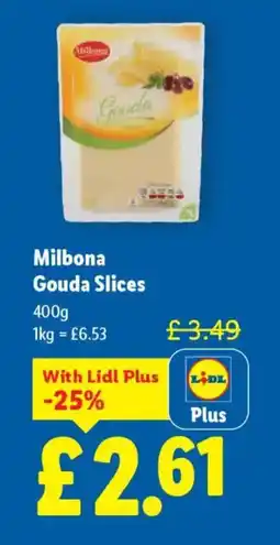 Lidl Milbona Gouda Slices offer