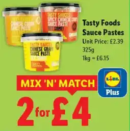 Lidl Tasty Foods Sauce Pastes offer
