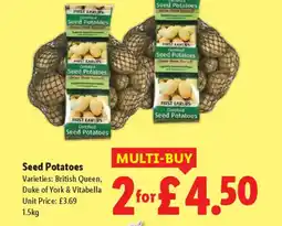 Lidl Seed Potatoes offer