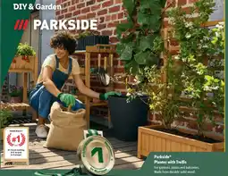 Lidl Parkside Planter with Trellis offer