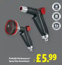Lidl Parkside Performance Spray Gun Assortment offer