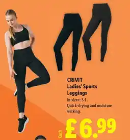 Lidl CRIVIT Ladies' Sports Leggings offer